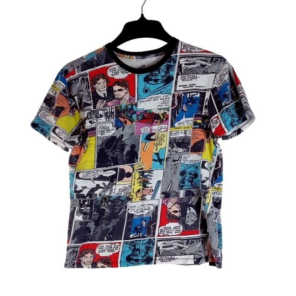 Upstanders Comic Book Graphic T-Shirt Multi Color Cotton Cosplay Medium - Picture 1 of 7